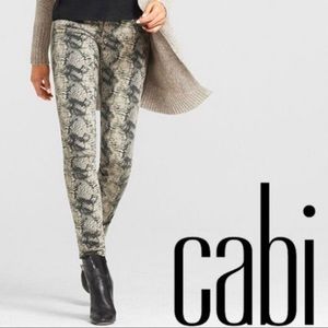 Cabi #958 Diamondback snake skin skinny Sz 16